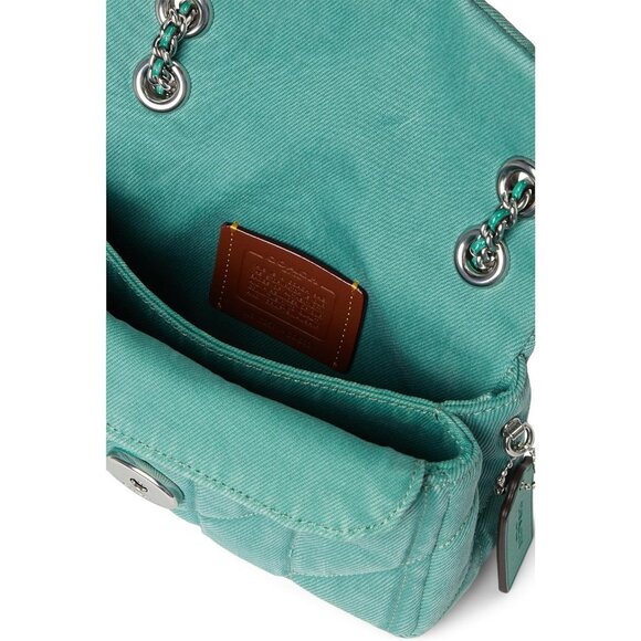 Coach Womens Ivy 100% Cow Leather Imported Push Lock Tabby Shoulder Bag - Picture 3 of 4